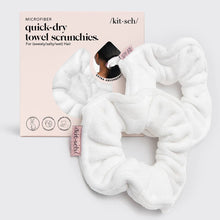 Load image into Gallery viewer, Towel Scrunchie 2 Pack - White