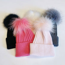 Load image into Gallery viewer, Fur Luxe Beanie: Snow White