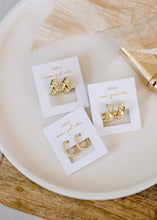 Load image into Gallery viewer, Golden Hoop - Swirl - Earring