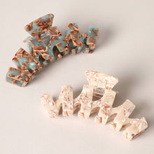 Load image into Gallery viewer, Marble Claw Clip