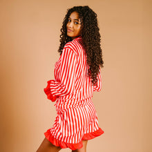 Load image into Gallery viewer, Peppermint Stripes Pajama Shorts Set