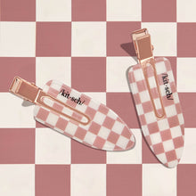 Load image into Gallery viewer, Recycled Plastic XL Creaseless Clips 2pc Set -Terracotta