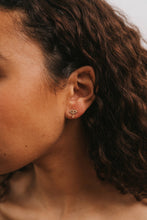 Load image into Gallery viewer, Evil Eye Drop - Rose Quartz - Earring
