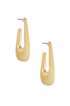 Load image into Gallery viewer, Cleopatra Inspired 18k Gold Plated Hoop Earrings
