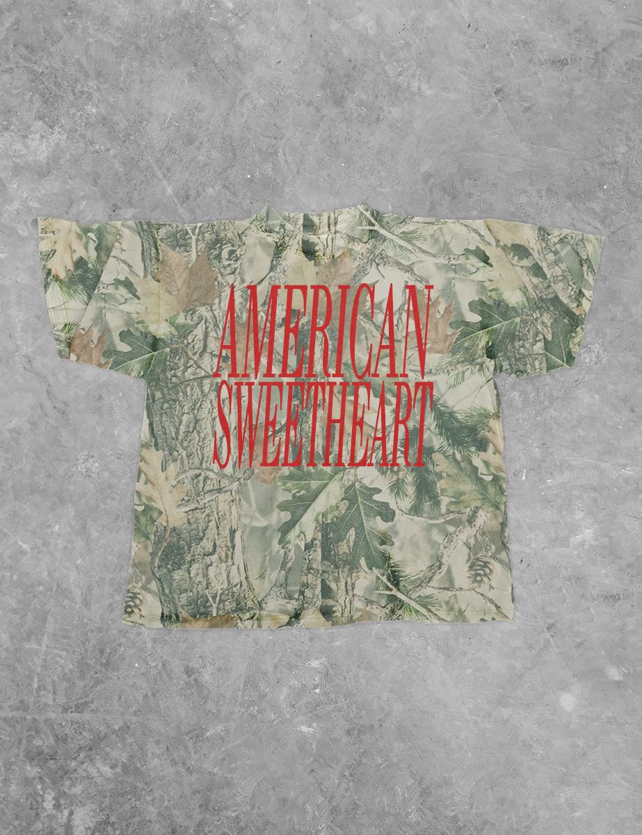 American Sweetheart Camo TShirt- Large