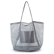 Load image into Gallery viewer, Mesh Beach Sandproof Waterproof Tote

