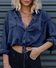 Load image into Gallery viewer, Denim Crop Top
