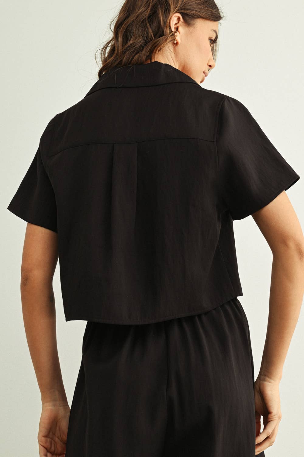 Cropped Button Down