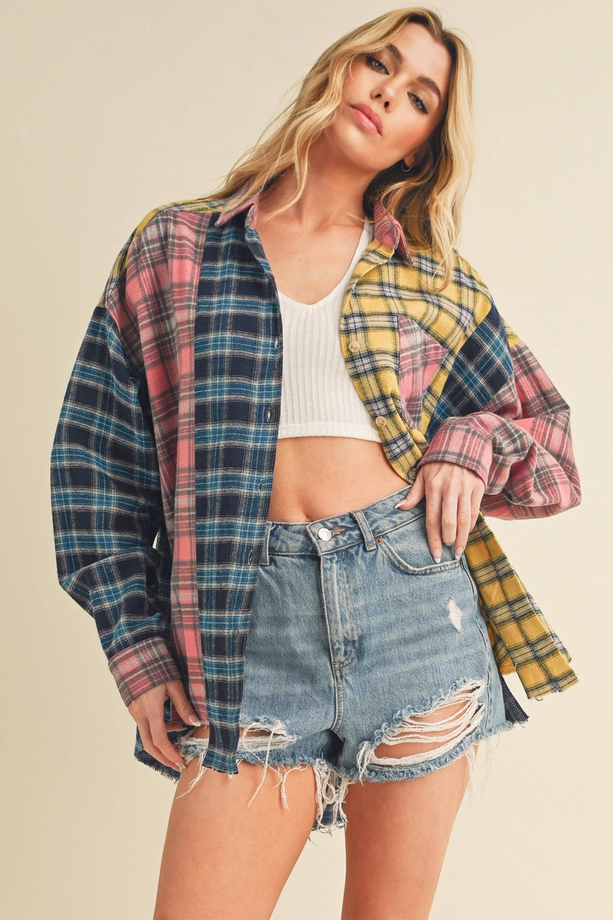 Multi Color Plaid Shirt