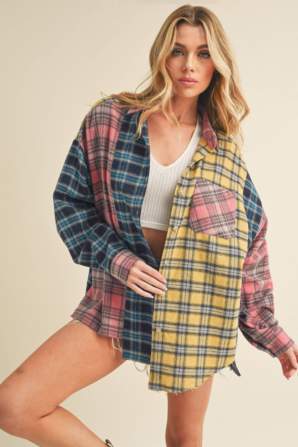 Multi Color Plaid Shirt