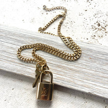 Load image into Gallery viewer, Louis Vuitton Lock Key Necklace 
