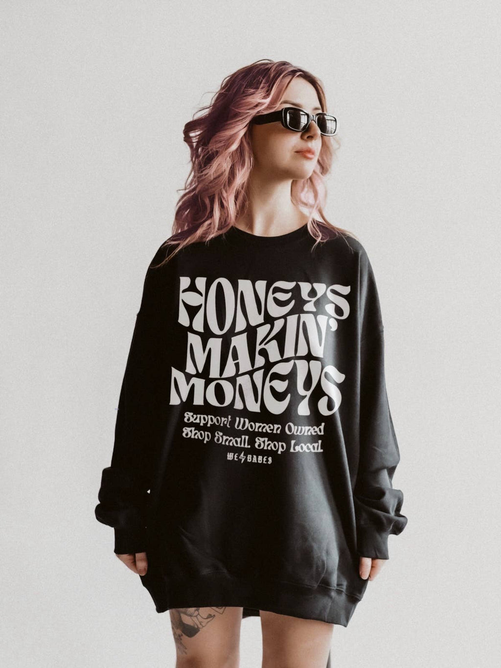 Support Women Owned 2.0 Graphic Sweatshirt - Black: 3XL