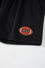 Load image into Gallery viewer, GAME DAY Rugby Football Graphic Pullover and Shorts Set: Black / Missy / L
