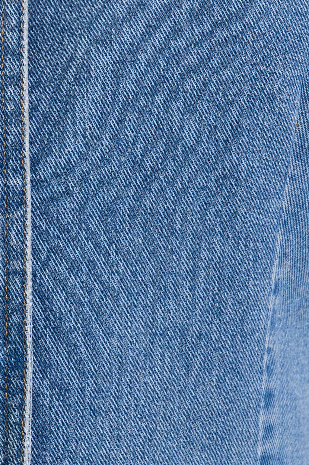 DENIM VEST-STYLE ROMPER WITH MICRO SHORTS