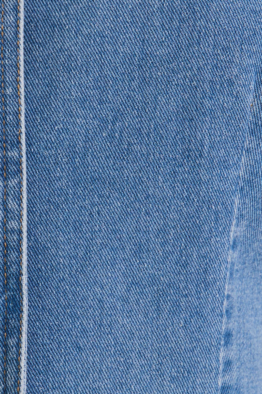 DENIM VEST-STYLE ROMPER WITH MICRO SHORTS