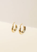 Load image into Gallery viewer, Gold Hoop - Sculptural Wide - Earring
