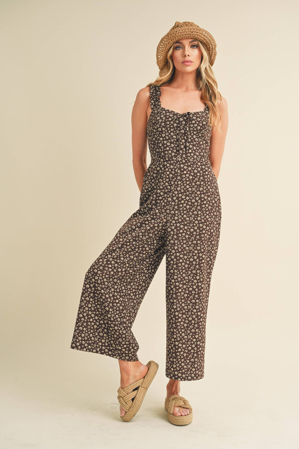 Brandis Jumpsuit: Chocolate