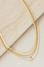 Load image into Gallery viewer, All the Chains 18k Gold Plated Layered Necklace: One Size
