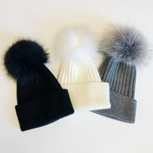 Load image into Gallery viewer, Fur Luxe Beanie: Snow White
