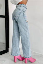 Load image into Gallery viewer, Rhinestone Wide Leg Jean

