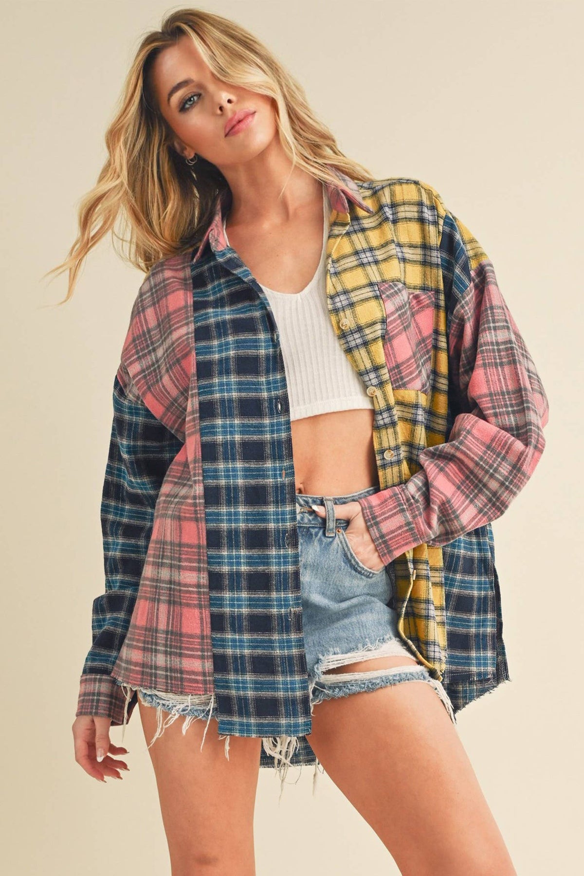 Multi Color Plaid Shirt