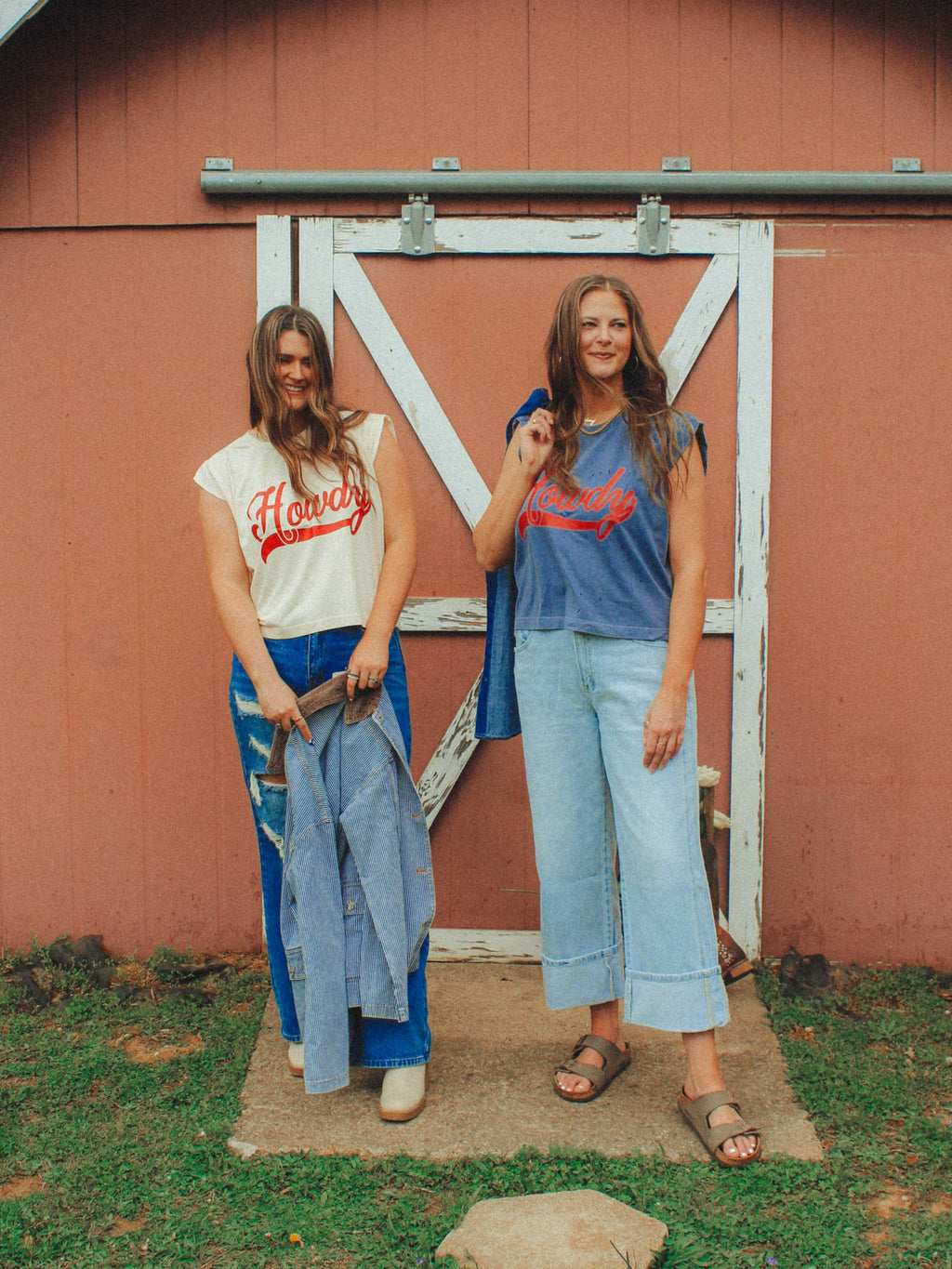 Howdy  Boxy Cropped Muscle Tank