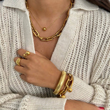 Load image into Gallery viewer, Ellie Vail - Gage Oversized Link Bracelet: Gold
