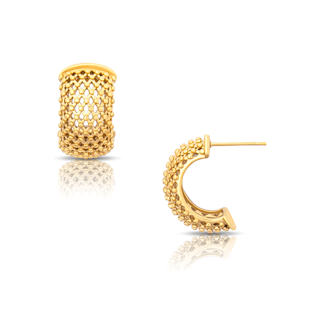 Ellie Vail - Yanna Mesh Mini Hoop Earring