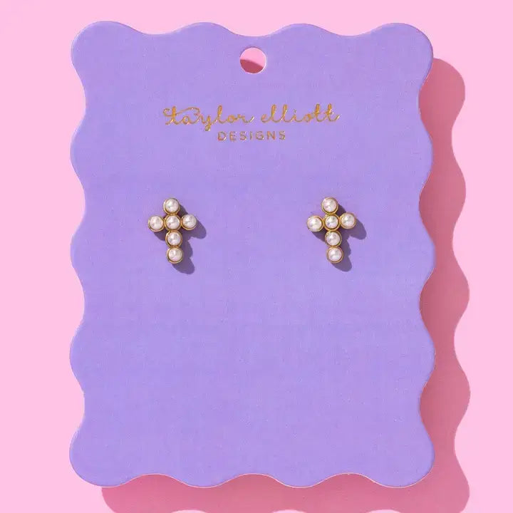 Cross Stud Earrings