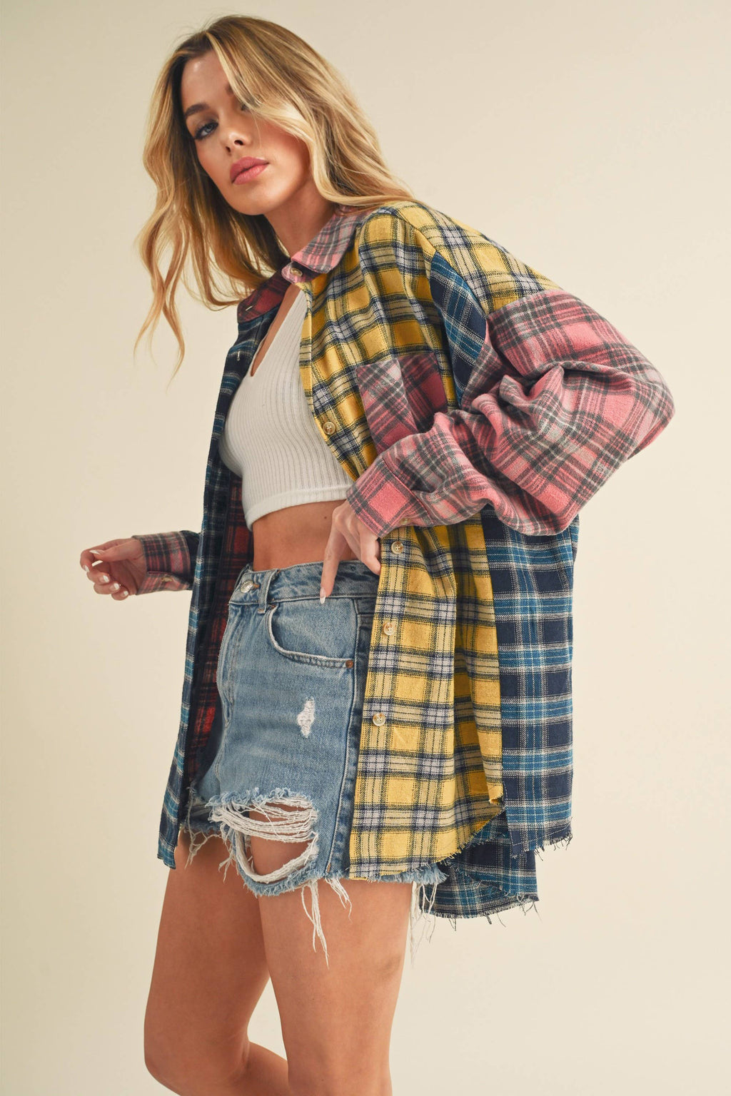 Multi Color Plaid Shirt