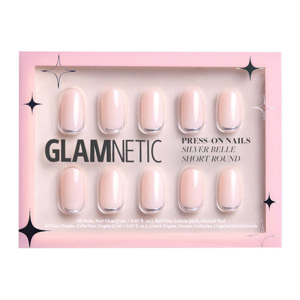 Silver Belle Press-On Nails