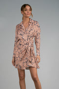Natural Marble Print Dress