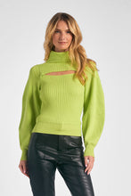 Load image into Gallery viewer, Lime Green Key Hole Sweater
