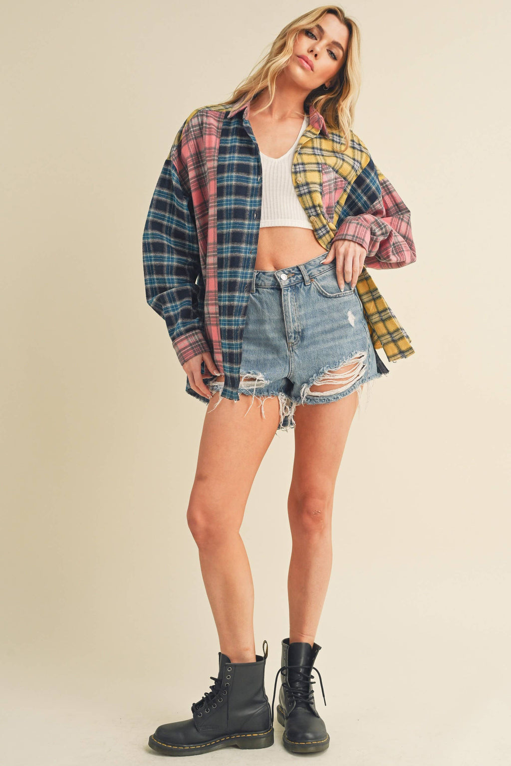 Multi Color Plaid Shirt