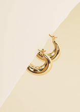 Load image into Gallery viewer, Gold Hoop - Sculptural Wide - Earring
