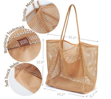 Load image into Gallery viewer, Mesh Beach Sandproof Waterproof Tote
