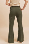Gloria Flare Pants: Olive