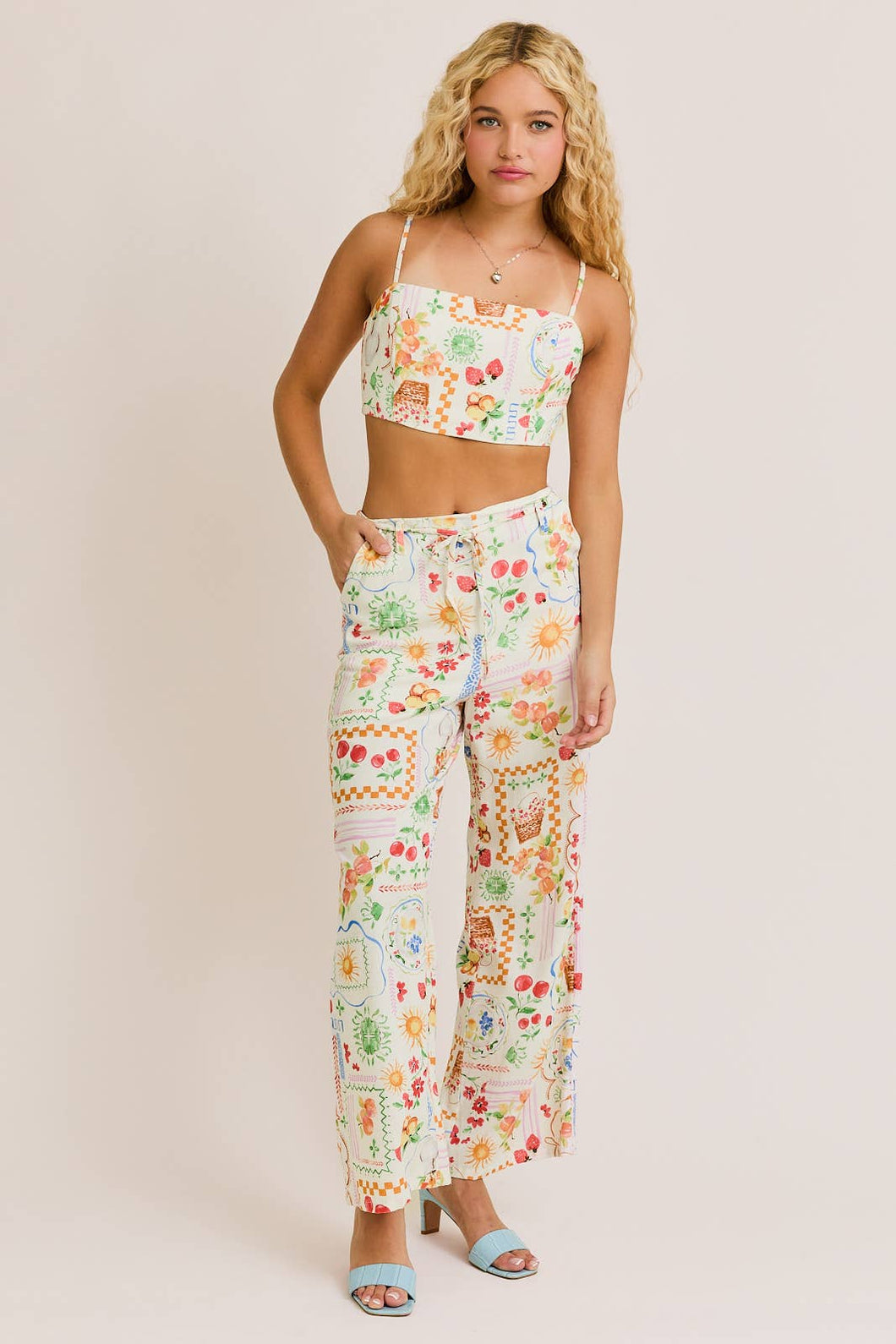 Summer Mirco Cropped Set