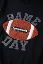 Load image into Gallery viewer, GAME DAY Rugby Football Graphic Pullover and Shorts Set: Black / Missy / L
