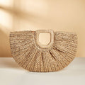 Straw woven bag vacation beach bag