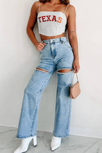 Load image into Gallery viewer, Rhinestone Wide Leg Jean
