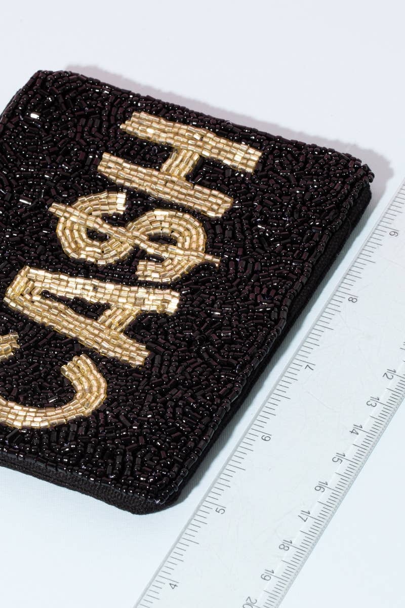 Cash Beaded Coin Purse