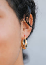 Load image into Gallery viewer, Gold Hoop - Sculptural Wide - Earring
