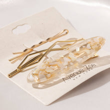 Load image into Gallery viewer, Acetate Assorted Hair Pin Set: IVORY
