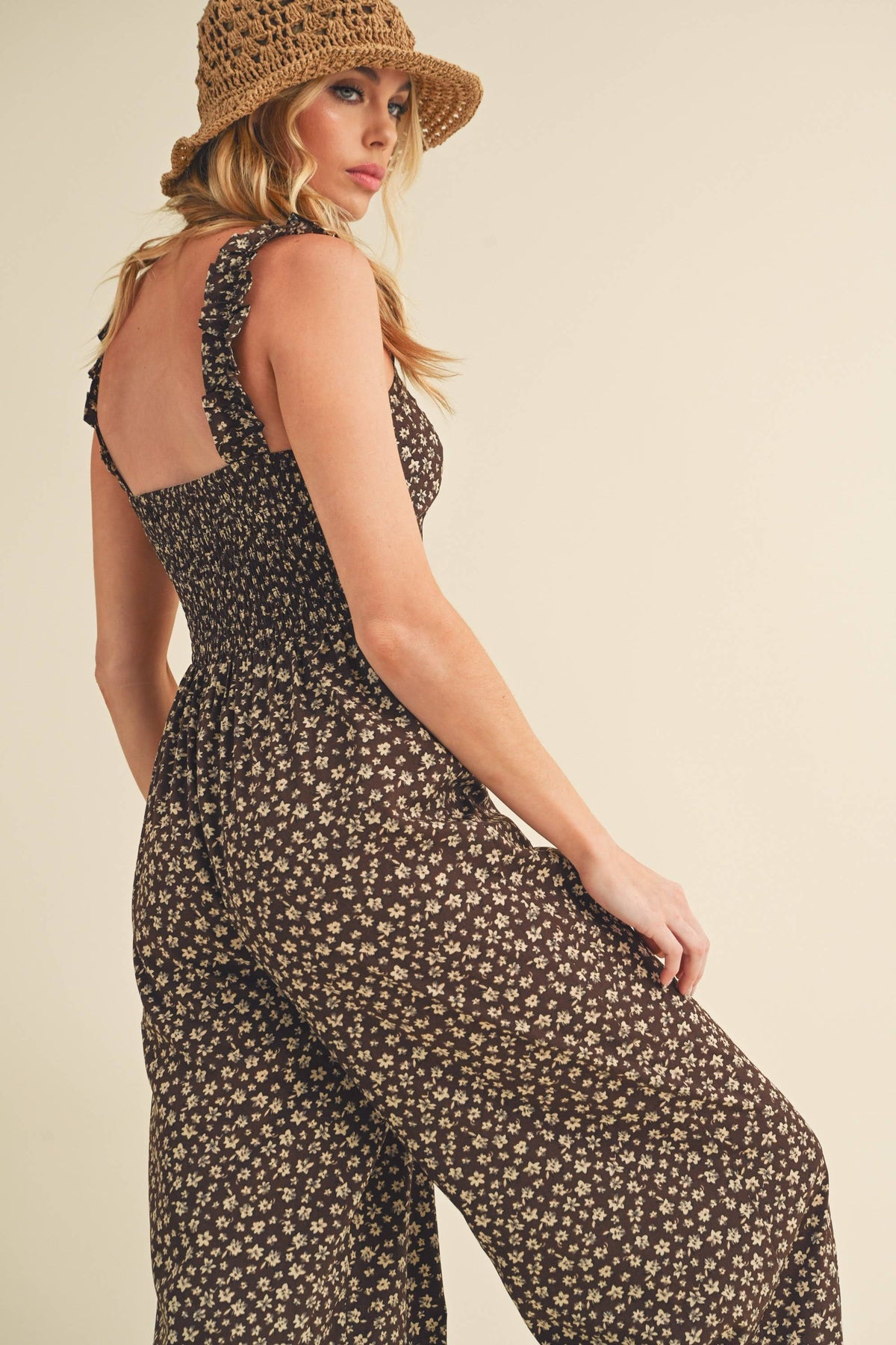 Brandis Jumpsuit: Chocolate
