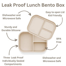 Load image into Gallery viewer, Ali+Oli Leakproof Silicone Bento Box (Coco) Back to School
