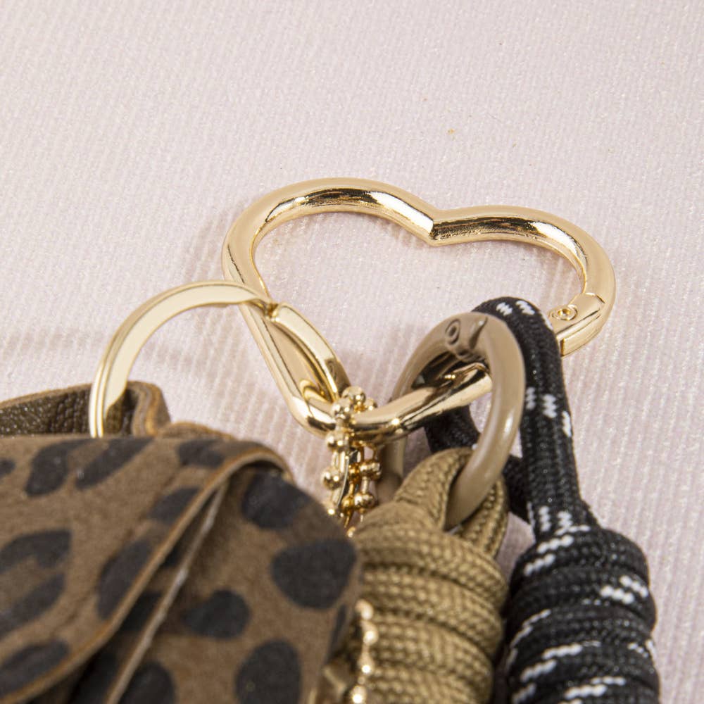 Leopard Print Mini Bag Charm