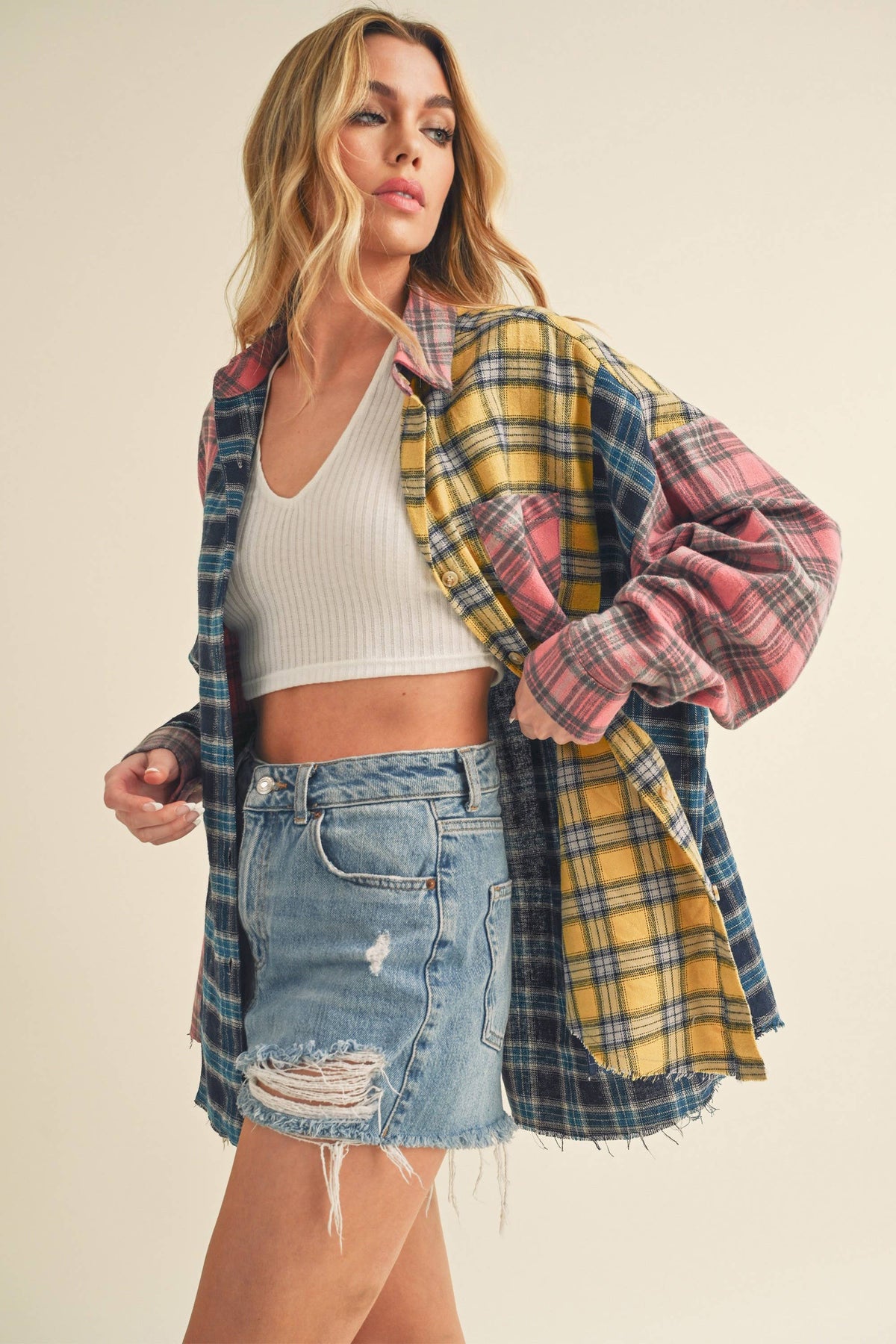 Multi Color Plaid Shirt