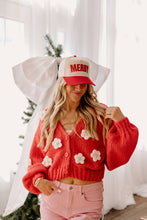 Load image into Gallery viewer, Red Merry Puff Hat
