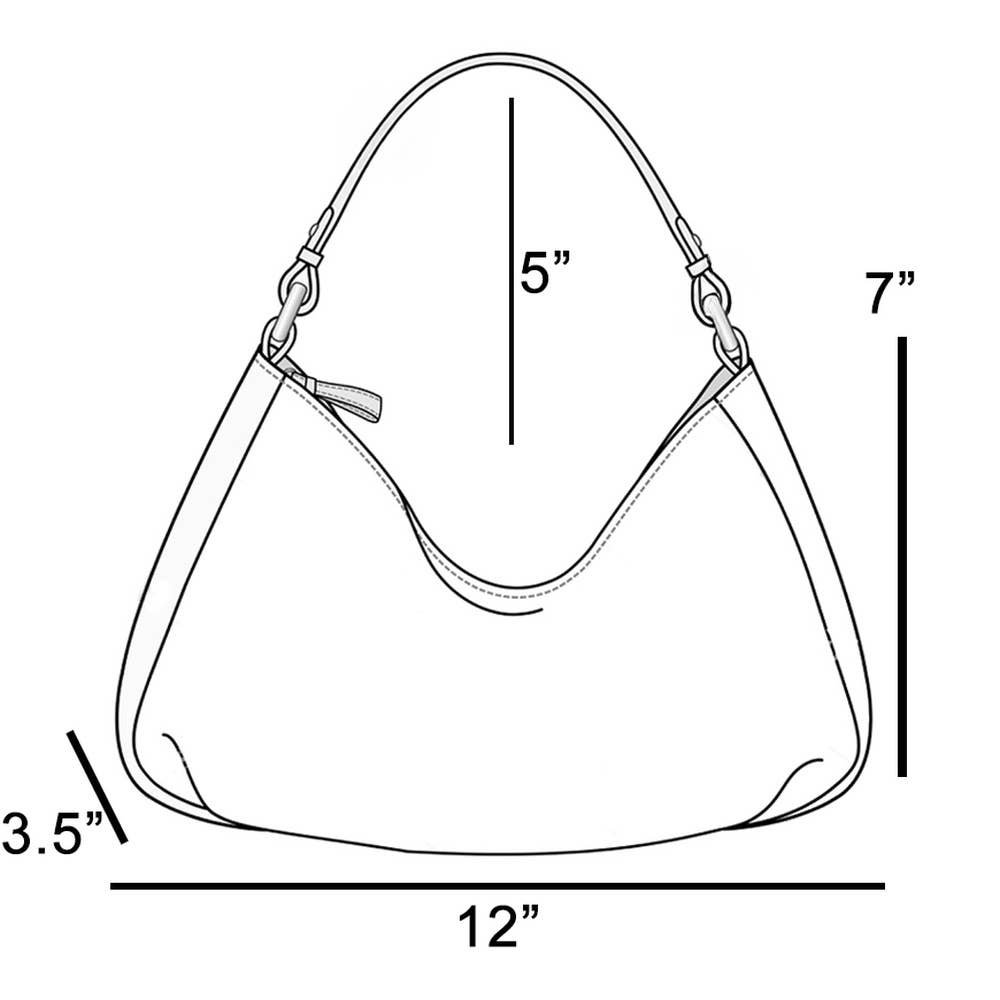 Ruched Vegan Leather Bag